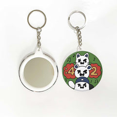 TWS SPARKLING DAYS Tinplate Badge Mirror Keychain