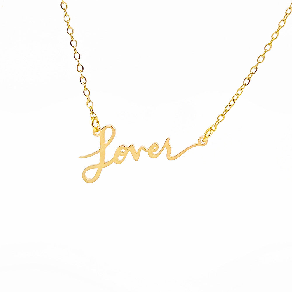 Exquisite Taylor Alphabet Logo Necklace