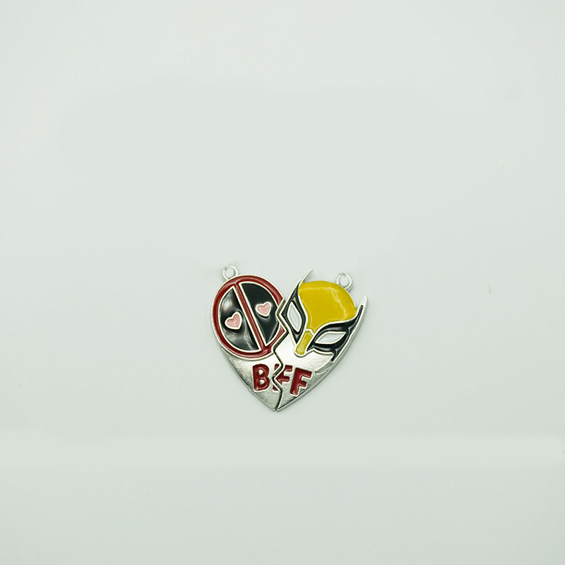 Deadpool and Wolverine Couple Necklace Accessories