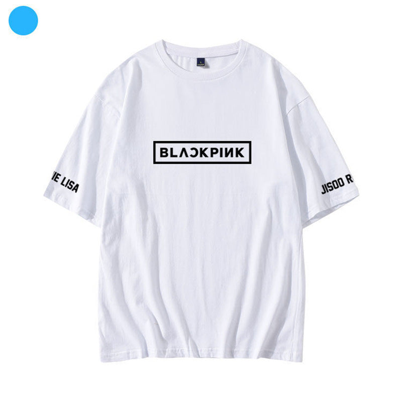 Unisex Kpop Logo Short-sleeved T-shirt