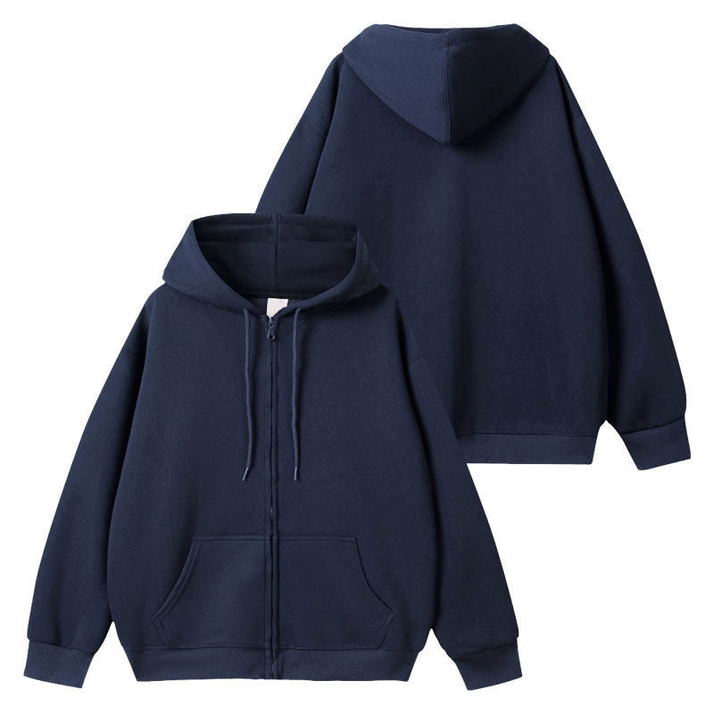 Yeonjun Solid Color Zipper Hoodie