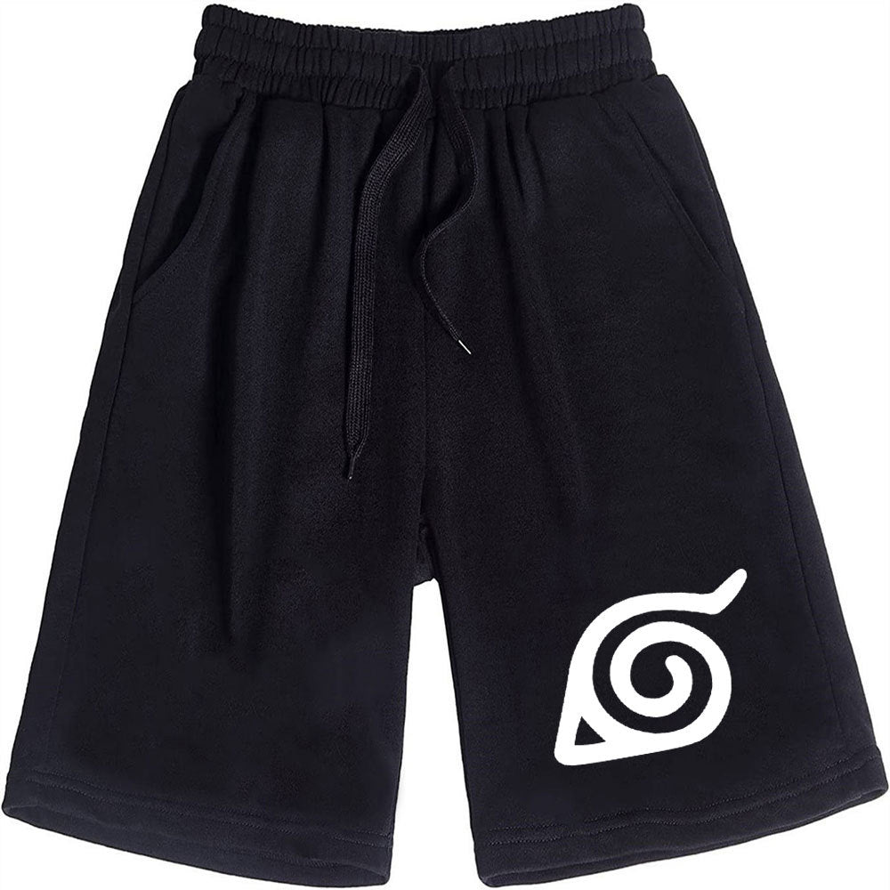 Casual Men's Anime Print Loose Sports Shorts