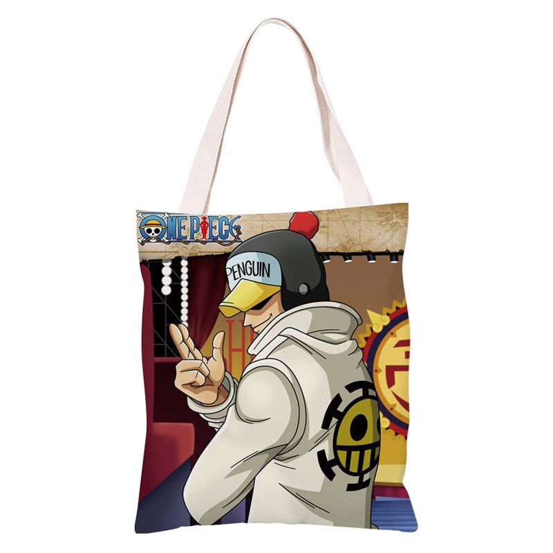 Trendy Anime Canvas Shoulder Bag