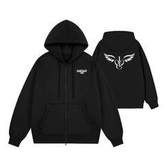 ShowWhatIAm Tour Black Zipper Hoodie Top