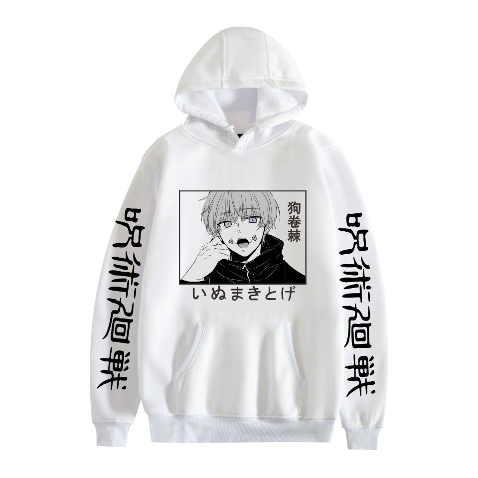 Unisex Anime Graphic Printed Pullover Hoodie