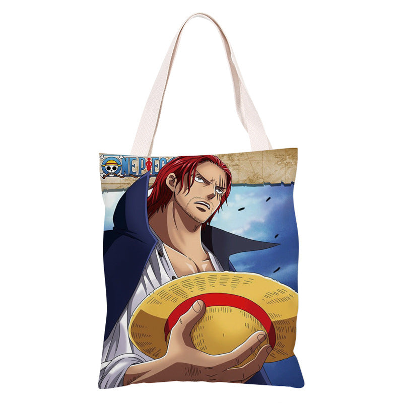 Trendy Anime Canvas Shoulder Bag