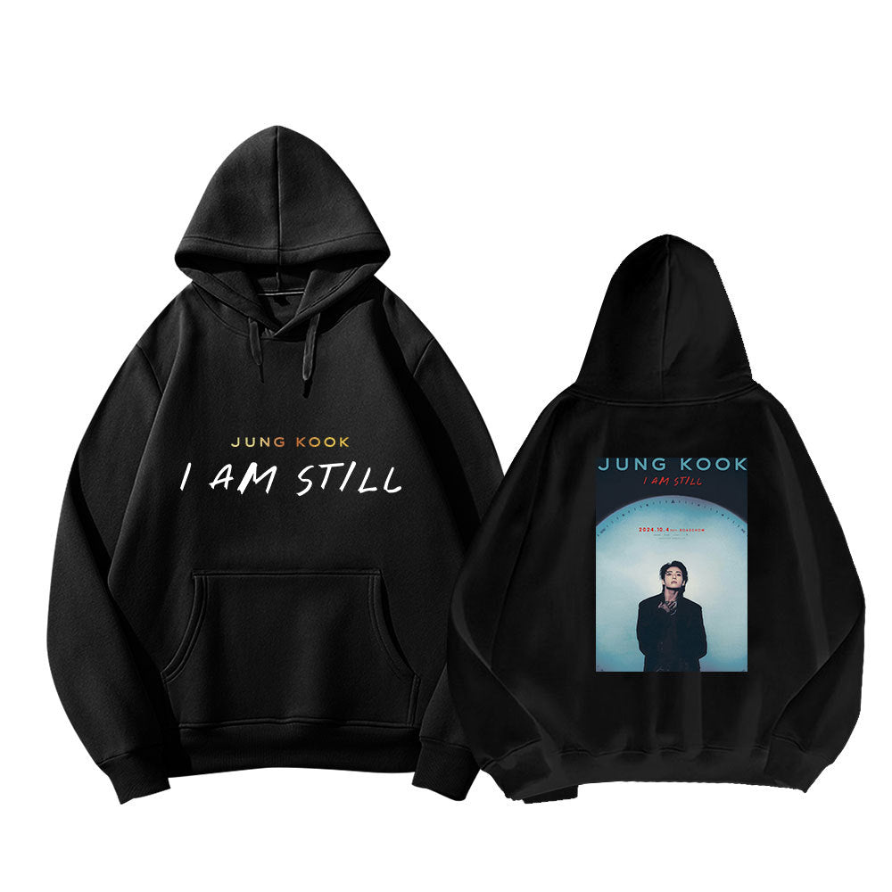 KPOP IAM STILL Logo Printed Hoodie