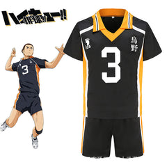 Unisex Anime Hinata Cosplay Short Sleeve Uniform