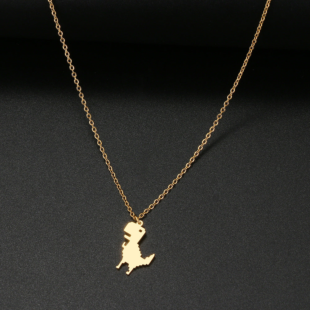 Cute Dinosaur Clavicle Necklace