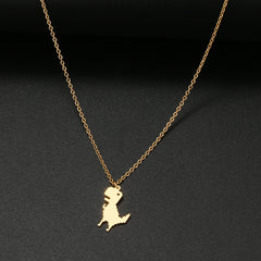 Cute Dinosaur Clavicle Necklace