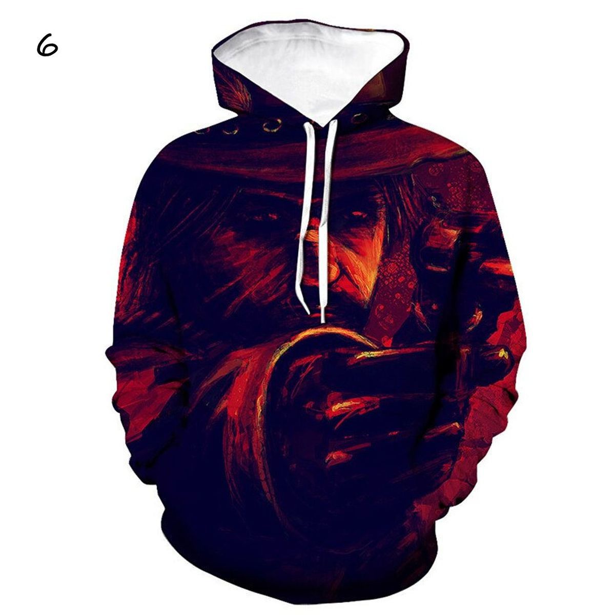 Unisex Trendy Game Digital Printed Loose Hoodie