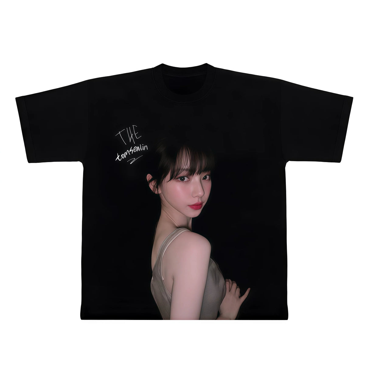 Karina Printed Short-sleeved Cotton T-shirt