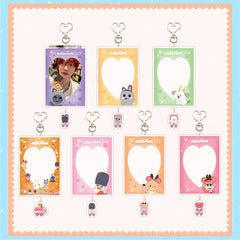 Cartoon KPOP PhotoCard Frame Keychain Pendant