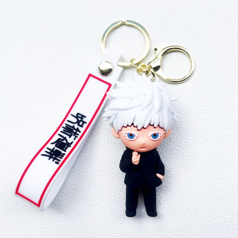 Anime Figure Soft Rubber Keychain Pendant