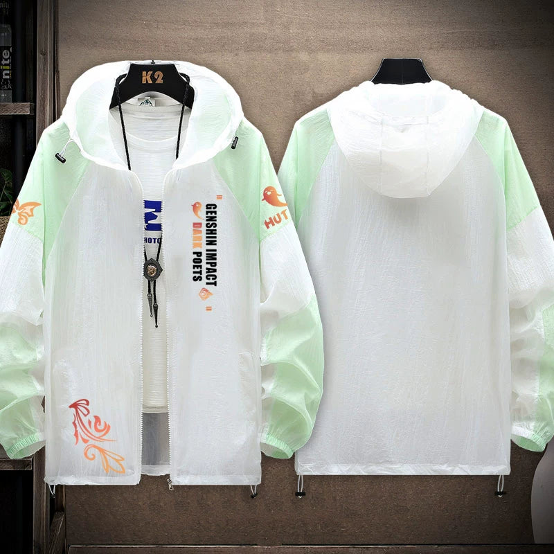 Trendy Game Sunscreen Thin Zipper Jacket