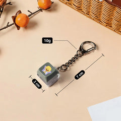 Luminous SKZ Felix Bang Chan Keycap Pendant Keychain