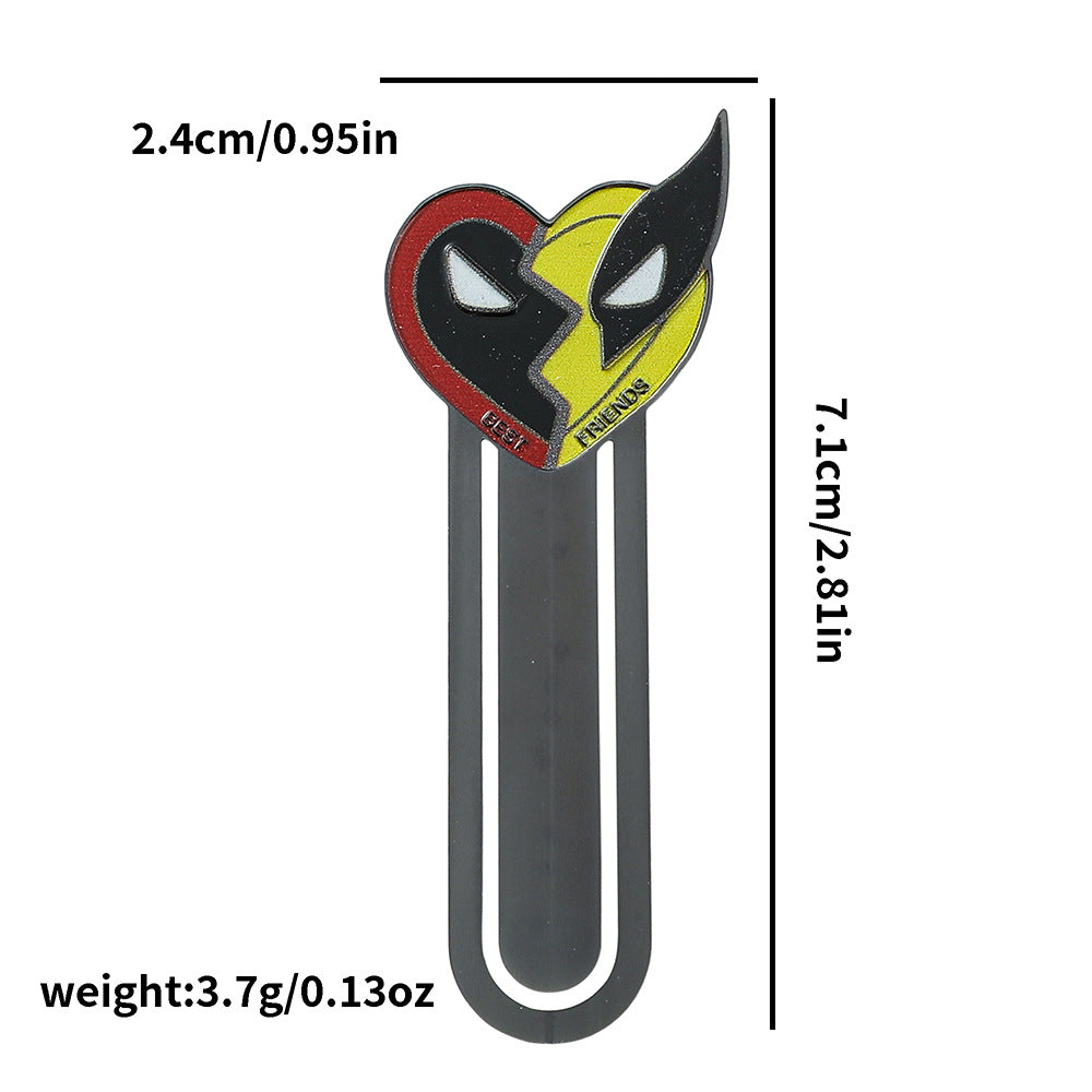 Deadpool and Wolverine Metal Bookmark