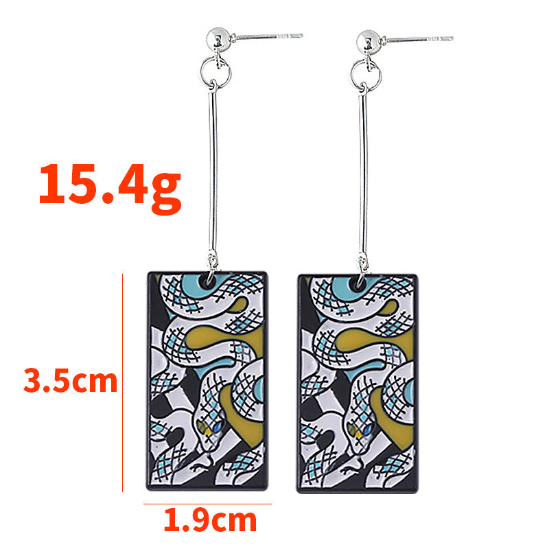 Chic Anime Tanjiro Cosplay Earrings