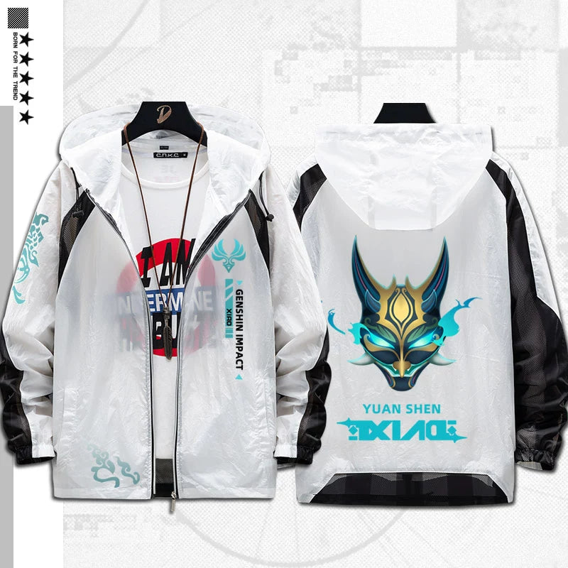 Versatile Game Thin Hooded Sunscreen Jacket