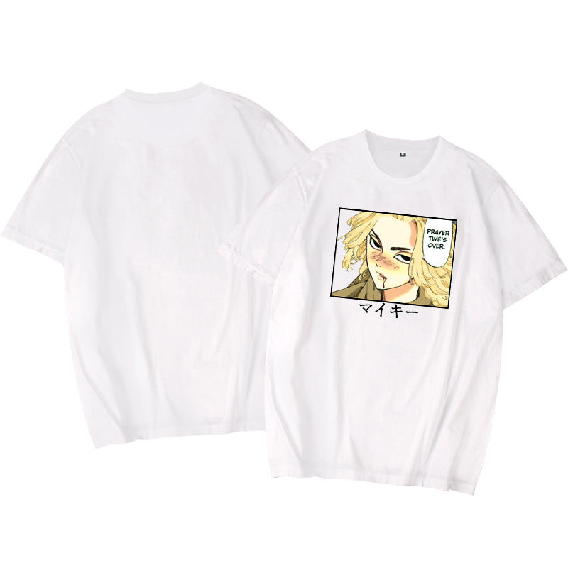 Manjiro Logo Printed Short Sleeve T-Shirt
