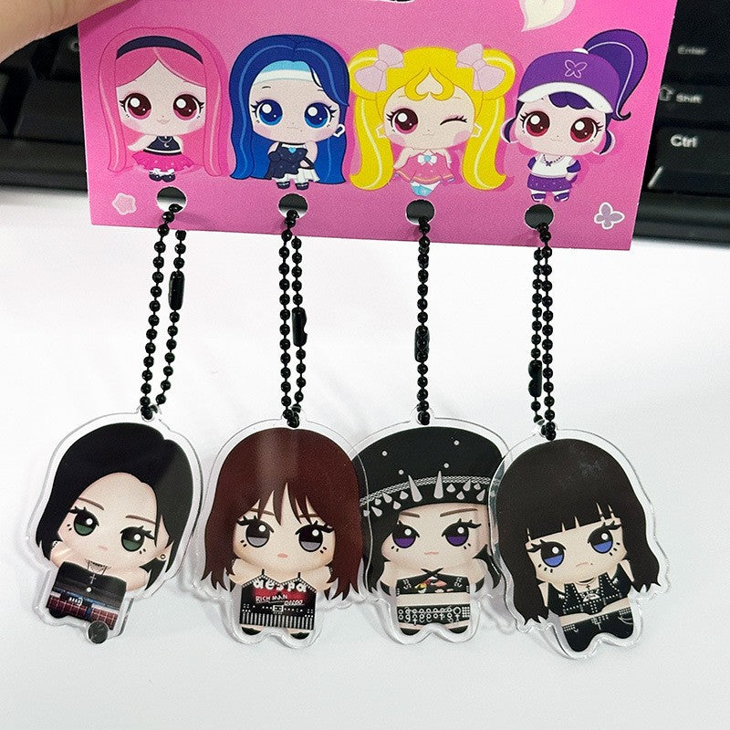 AE Cartoon Doll Acrylic Pendant Accessories Set