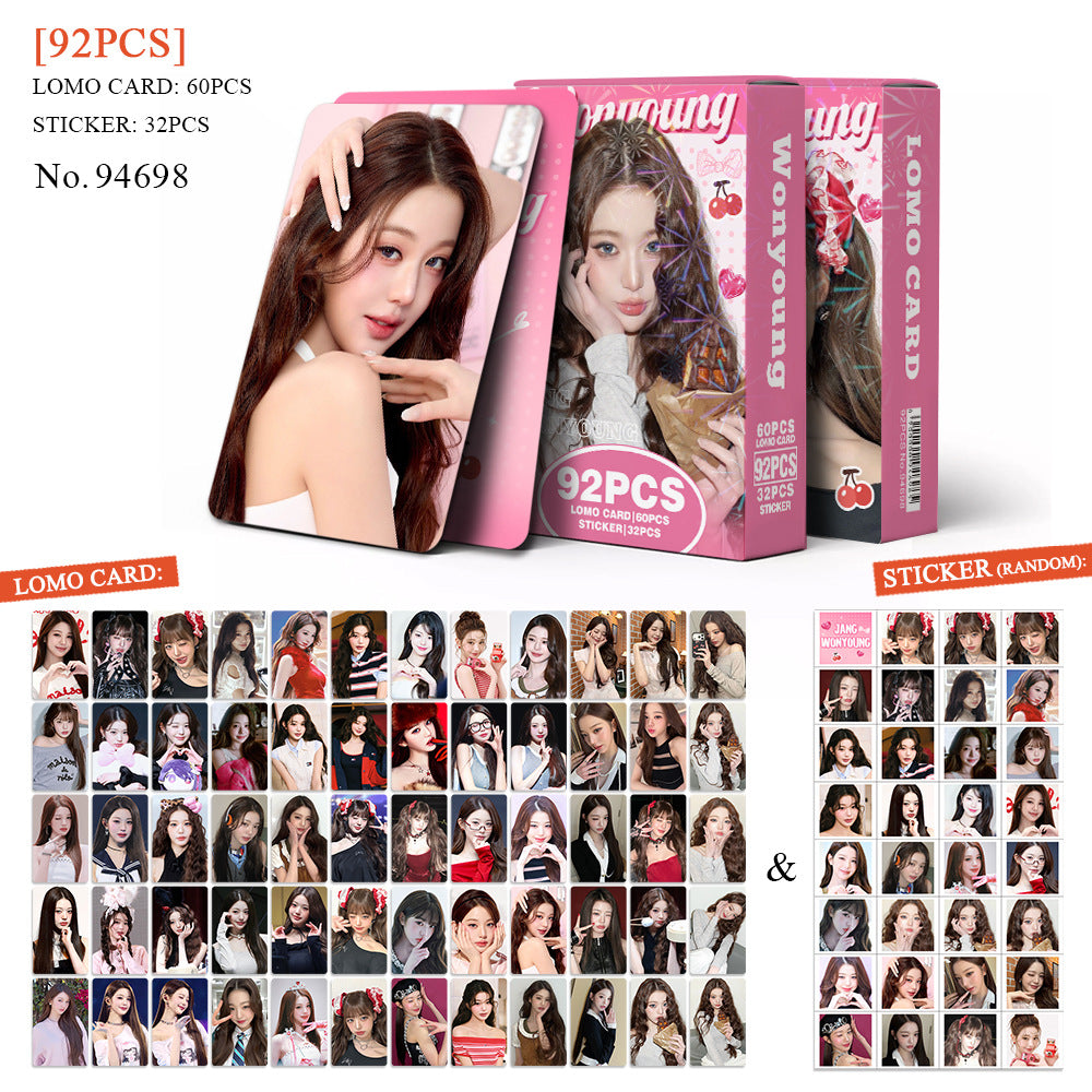 92PCS Wonyoung Photocard Mini Sticker