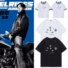 Jungkook Graffiti Cotton Round Neck T-shirt