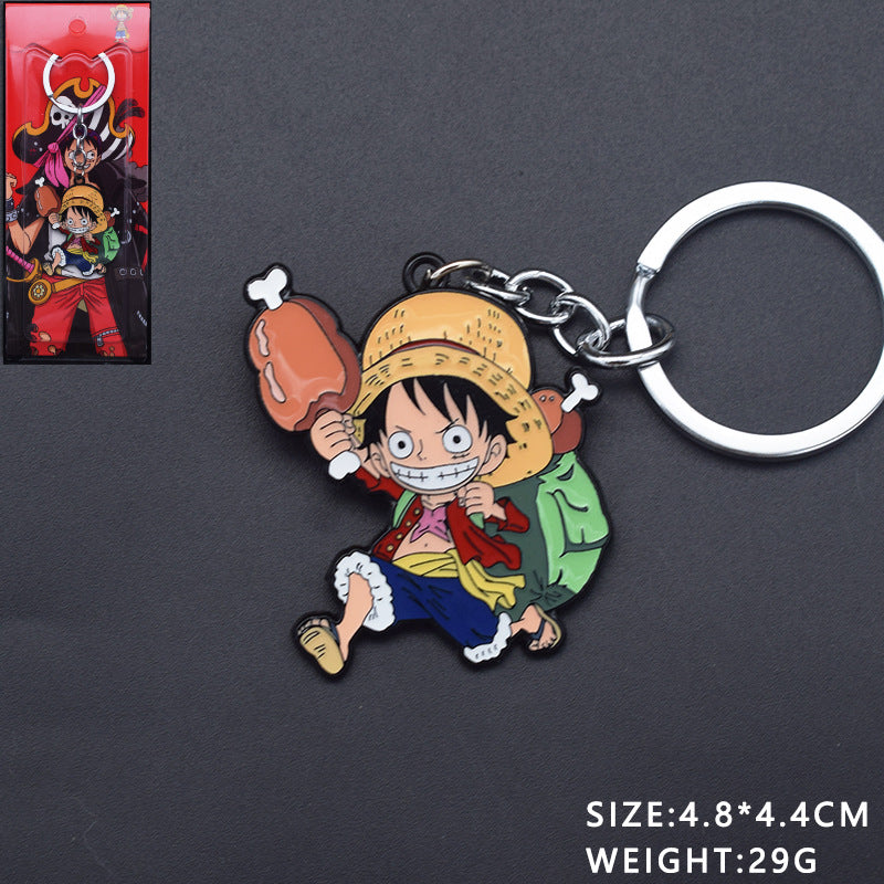 Cute Luffy Necklace Keychain Pendant