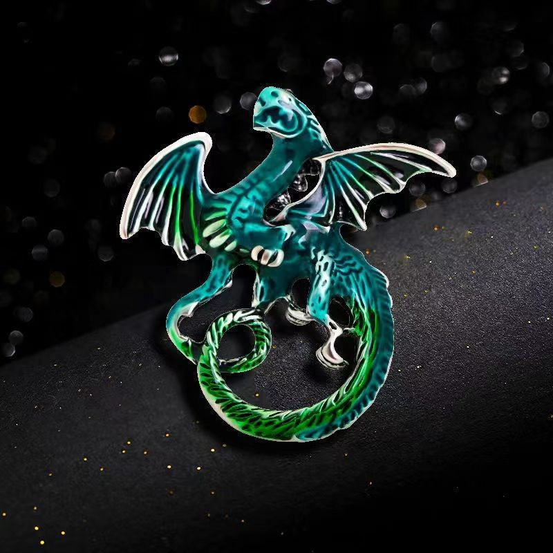 Retro Cartoon Dragon Shape Brooch