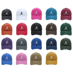 BM CHOOM Embroidery Washed Baseball Cap