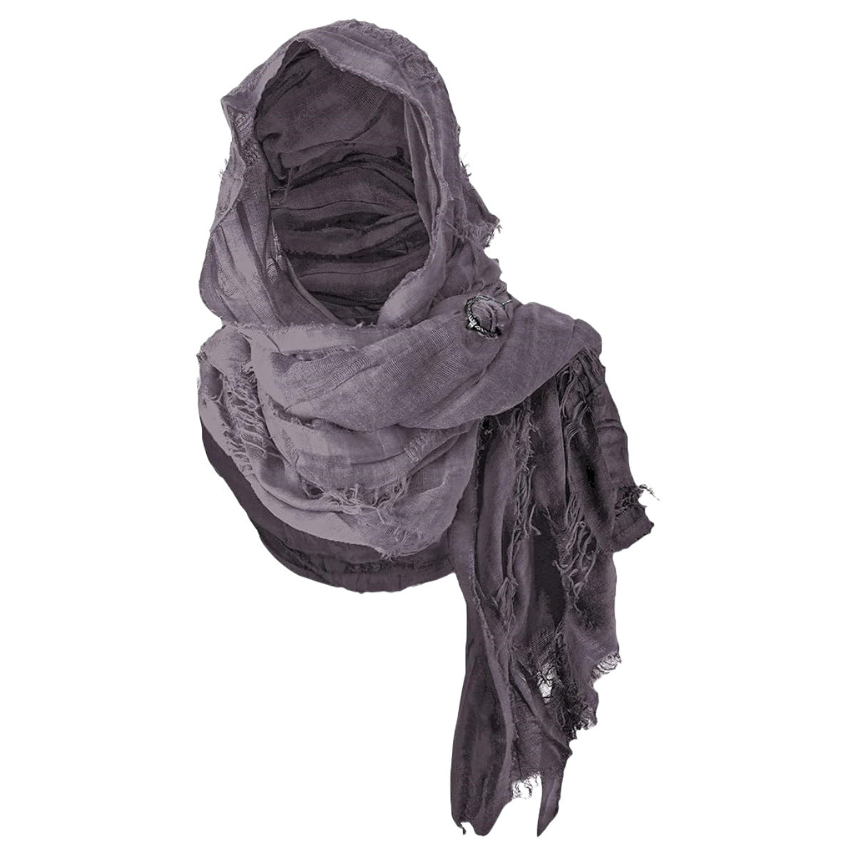 Vintage Medieval Knight Hooded Shawl