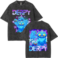 KPDH Cotton Washed Short-sleeved T-shirt