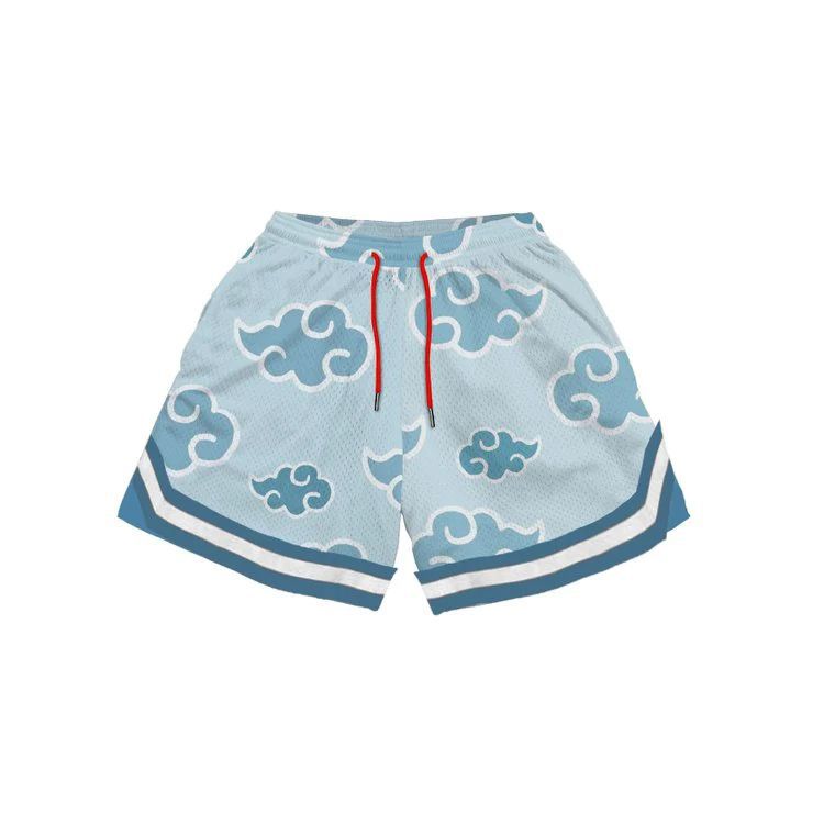 Men's Anime Digital Printed Beach Shorts