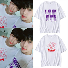 Versatile Printed Crew Neck Short-sleeved T-shirt