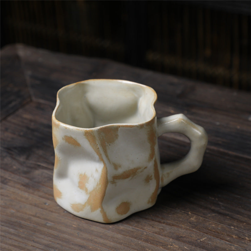 Retro Ceramic Irregular Pottery Mug