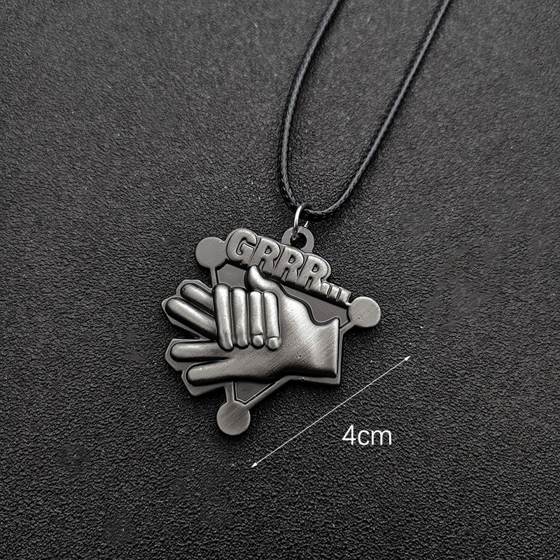 Cool Anime Weapon Keychain Necklace Pendant