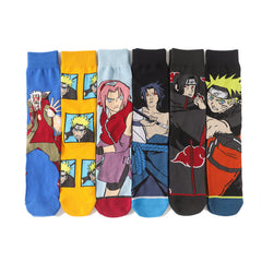 Trendy Anime Graphic Mid Length Socks