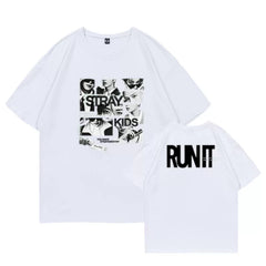 SKZ RUN IT TOUR Print Short Sleeve T-shirt
