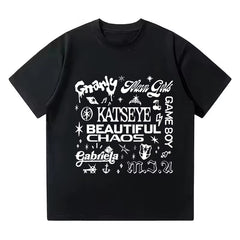 Katseye Printed Short-sleeved T-shirt Top