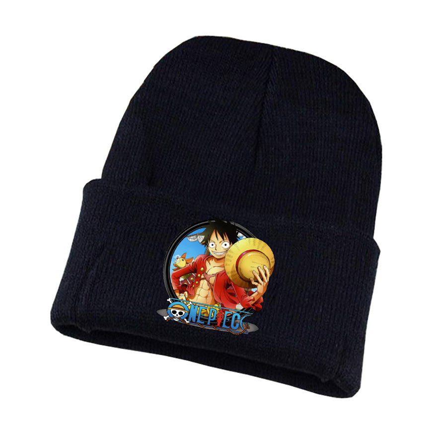 Leisure Anime Print Knitted Hat