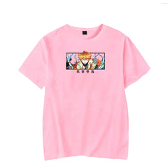 Trendy Unisex Anime Slayer Printed Short Sleeve Tee