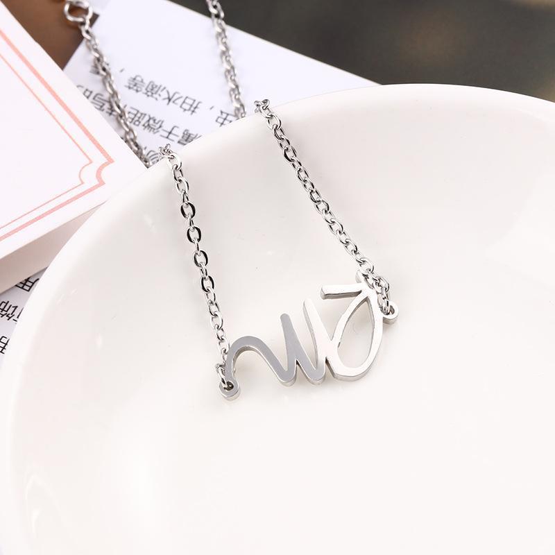 Trendy BTS Letter Necklace