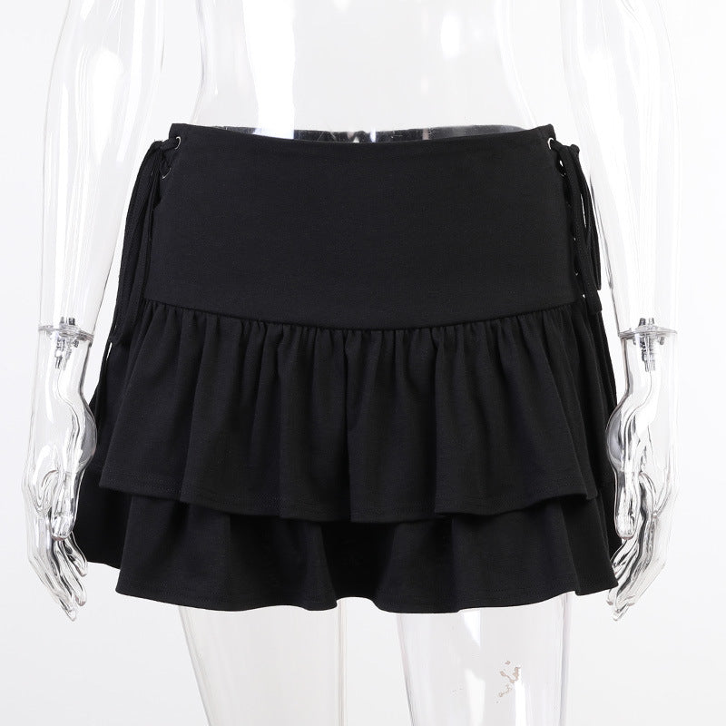 Black High Waist Mini Skirt