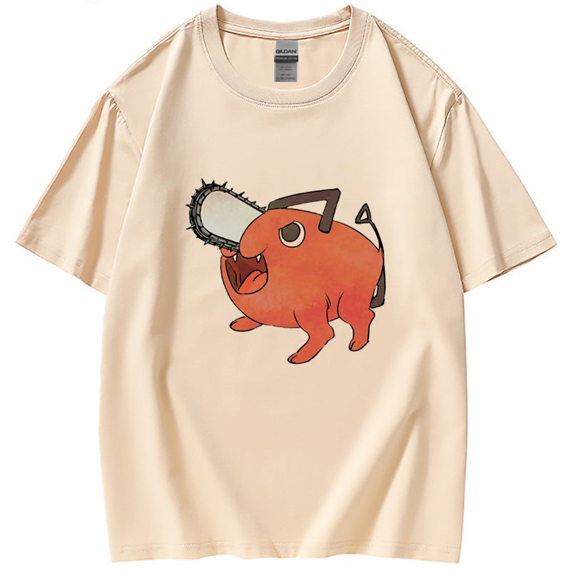 Trendy Anime Print Summer T-Shirt