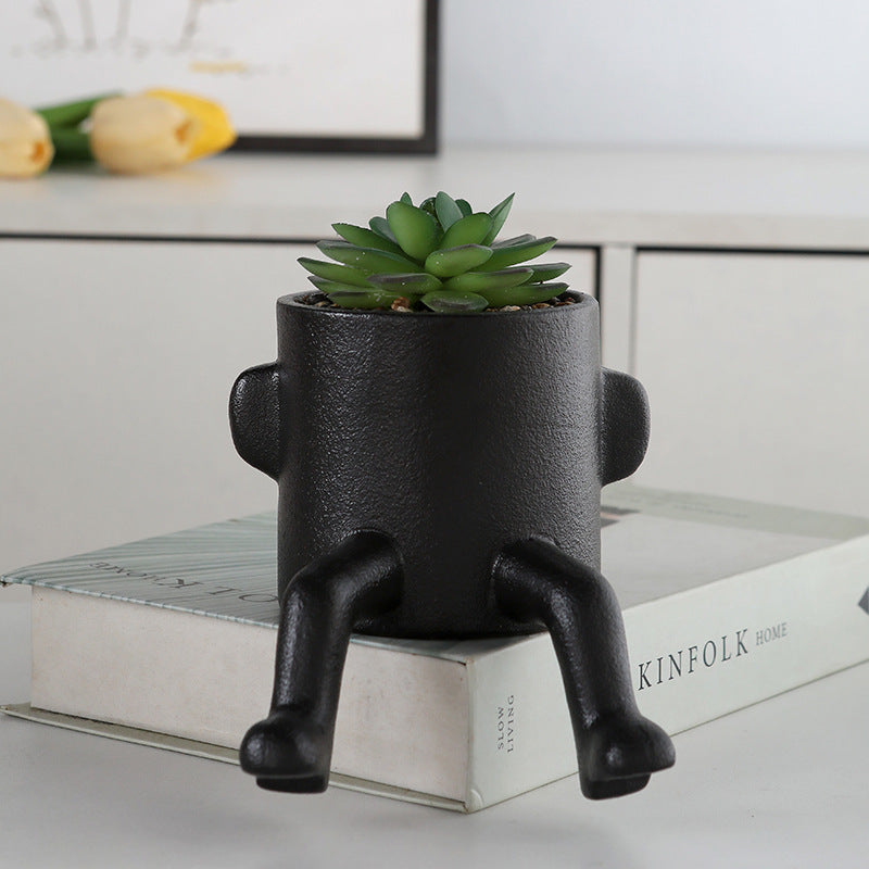 Funny Human Shaped Ceramic Pots