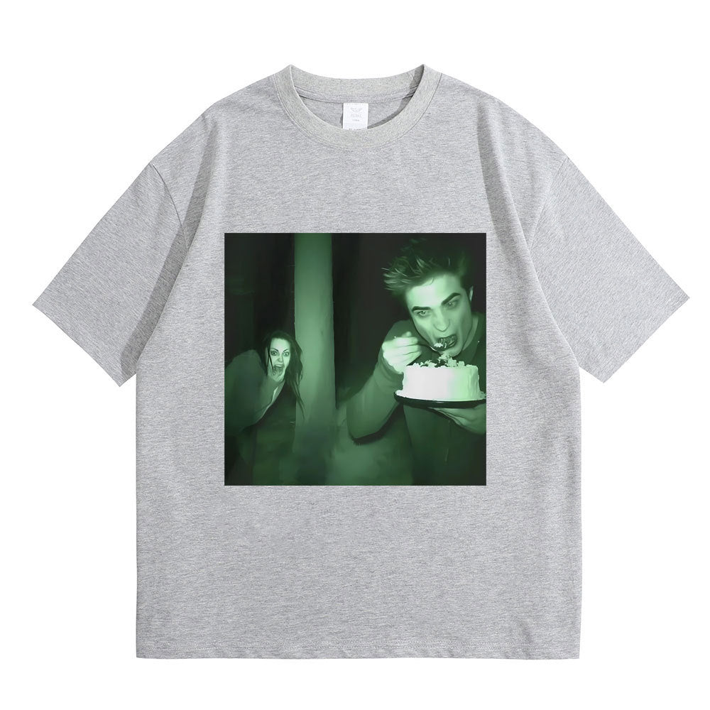 Funny Twilight Edward and Bella Print Tee