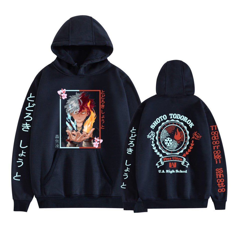 Casual Anime Print Men's and Women's Loose Hoodie