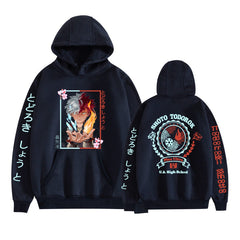 Casual Anime Print Men's and Women's Loose Hoodie