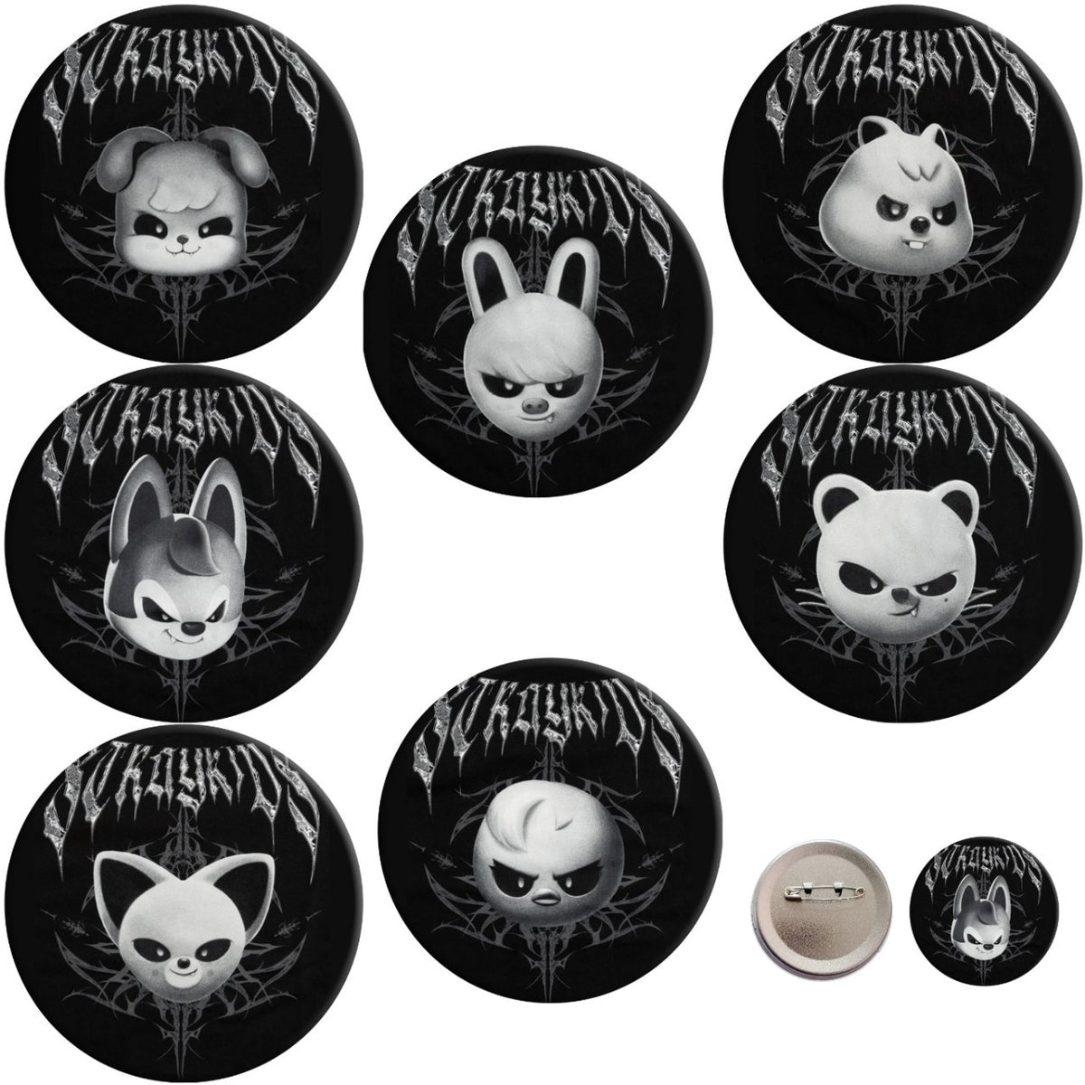 KPOP Evil Cartoon Badge Pendant