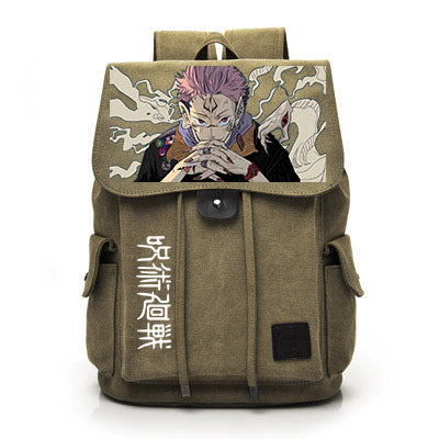 Retro Anime Canvas Schoolbag Backpack